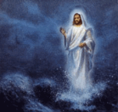 jesus on water