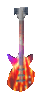 flameing guitar
