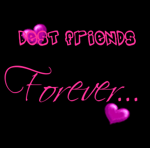 Best friends forever pink hear..