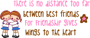 Friendship gives wings to the ..