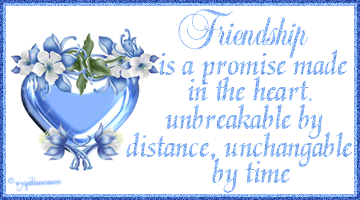 Friendship is a promise
