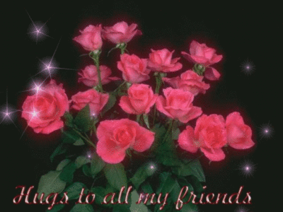 Hugs to all my friends-Roses