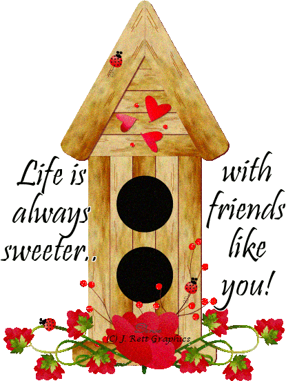 Life is sweet with friends lik..