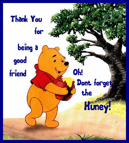 Pooh Thanks for Being a Friend