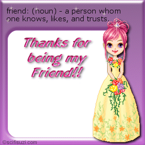 Thankx for being my friend