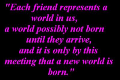 friend represents world