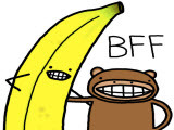 nanner and monkey bff's!