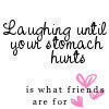 laughing friends