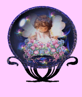 Angel girl in snowglobe with f..