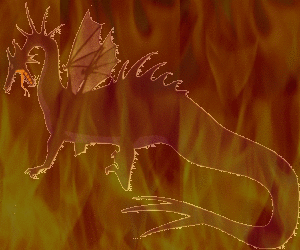 Maleficient's Dragon with Fire..