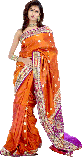 Orange Sari