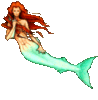 Swimming mermaid
