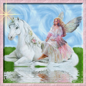 angel and unicorn