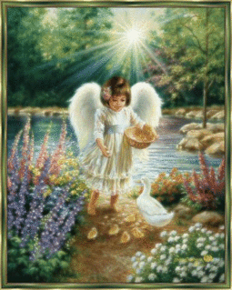angel in garden