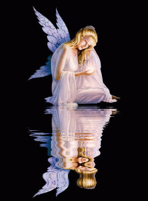angel reflecting