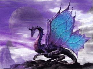 dragon with blue wings morgan