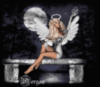 fairy on bench with stars