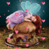 fairy with hearts