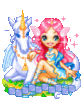 fantasy fairy girl and unicorn