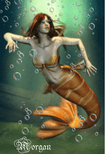 Orange mermaid